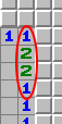 Vzorec 1-2-2-1, primer 1, označen
